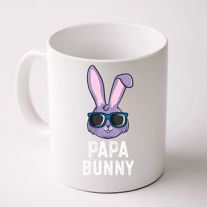 Papa Bunny Rabbit Dad Poppa Matching Family Easter Great Gift Front & Back Coffee Mug