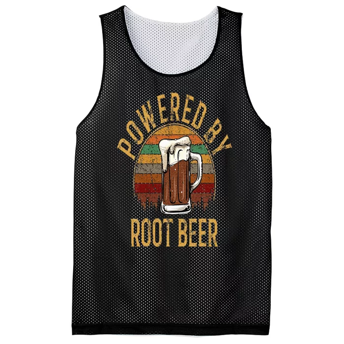 Powered by root beer root beer Mesh Reversible Basketball Jersey Tank