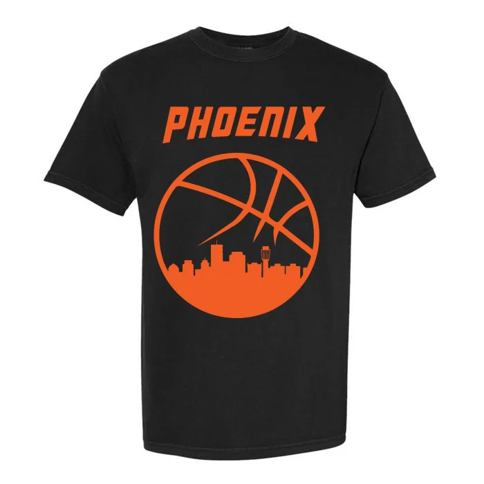 Phoenix Basketball Retro City Arizona State Bball Garment-Dyed Heavyweight T-Shirt