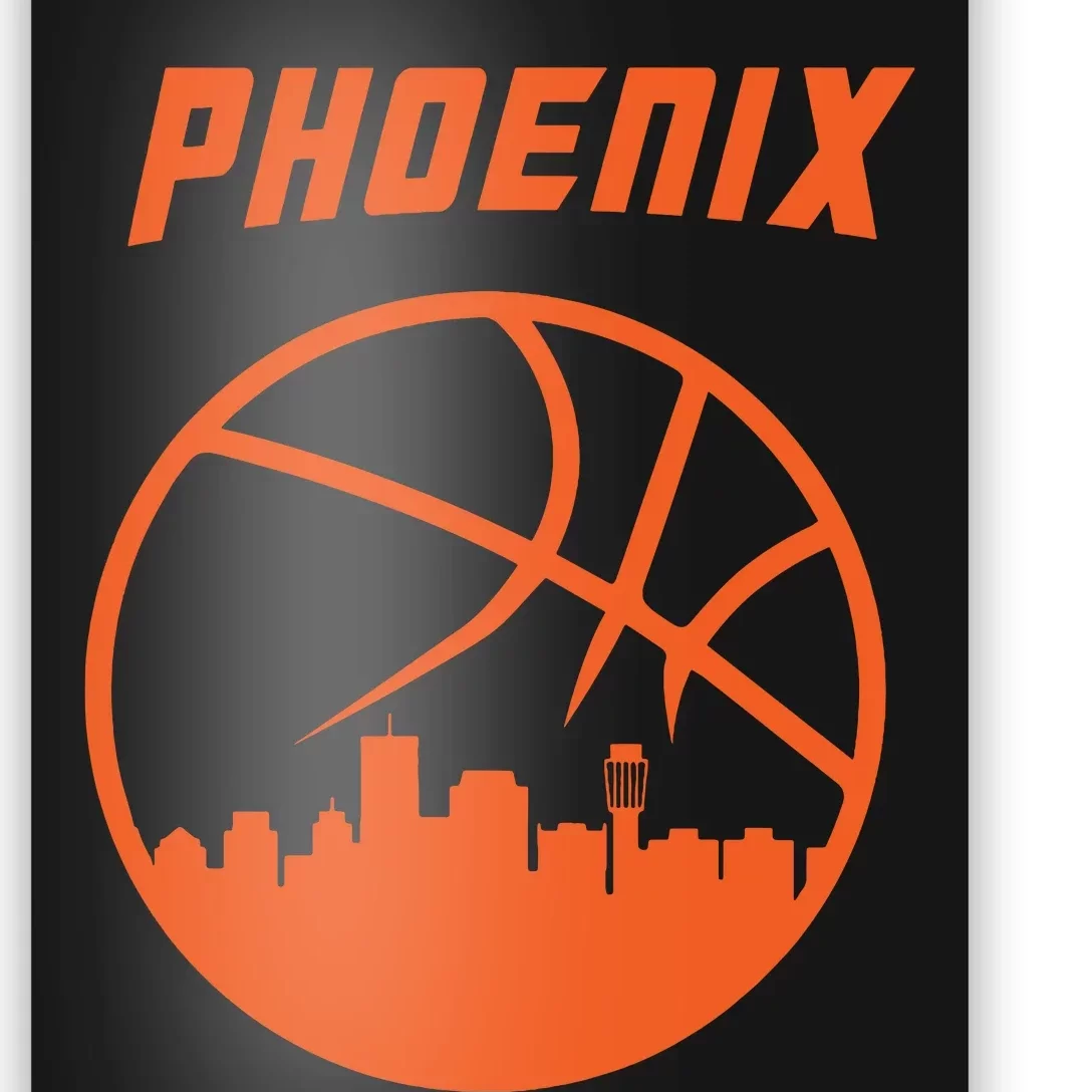 Phoenix Basketball Retro City Arizona State Bball Poster