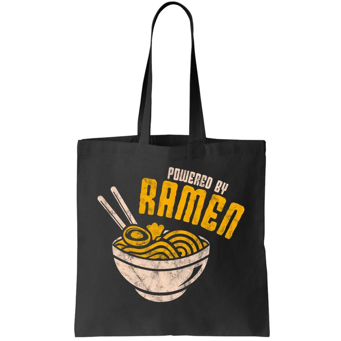 Powered By Ra Japanese Love Anime Noodles Tote Bag