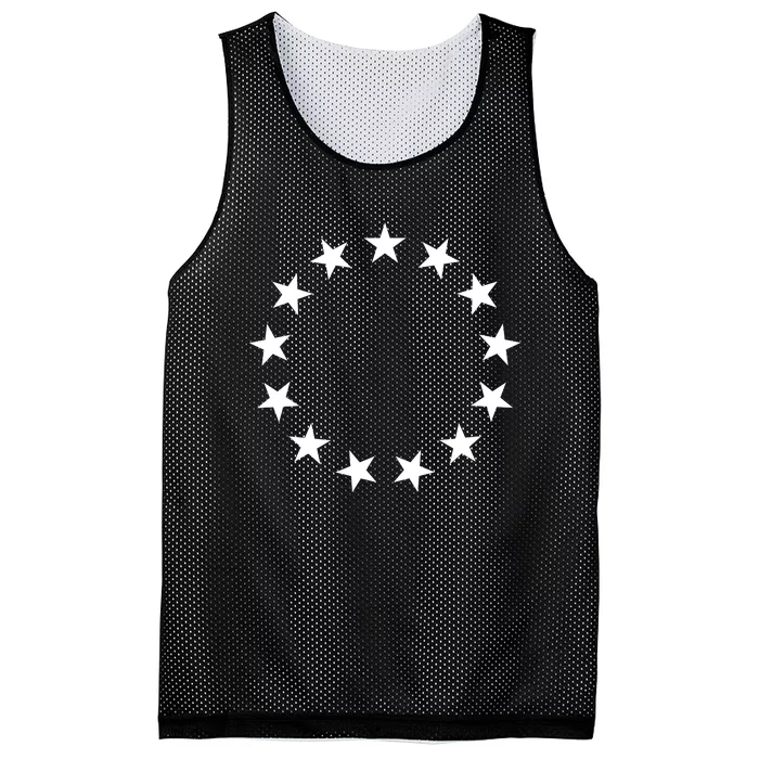 Patriotic Betsy Ross American Flag 13 Colonies 76 Stars Mesh Reversible Basketball Jersey Tank