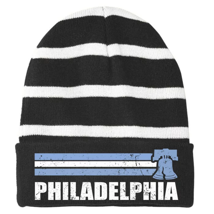 Philadelphia Baseball Retro Vintage Stripes Striped Beanie with Solid Band