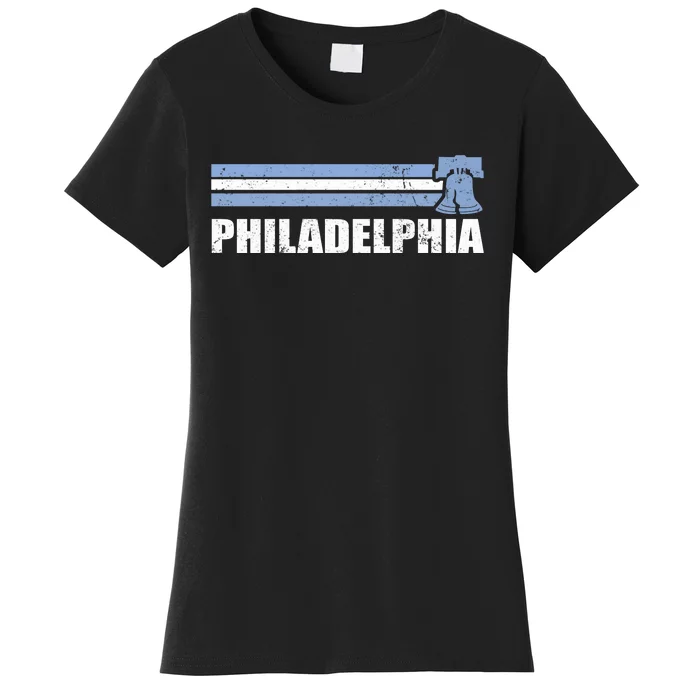 Philadelphia Baseball Retro Vintage Stripes Women's T-Shirt