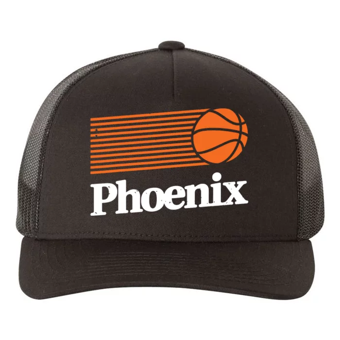 Phoenix Basketball Retro City Arizona State Bball Yupoong Adult 5-Panel Trucker Hat