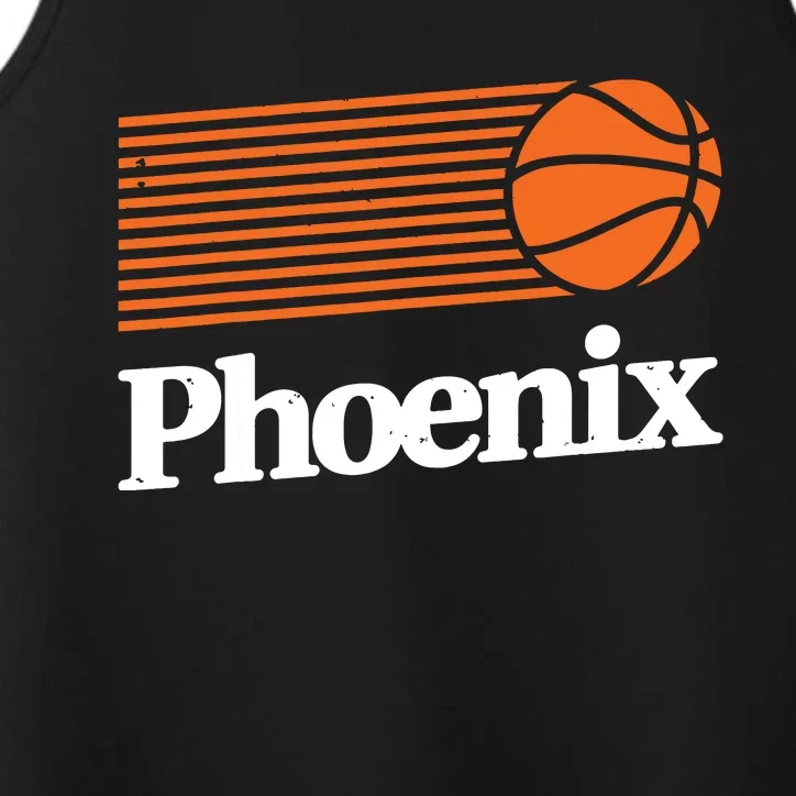 Phoenix Basketball Retro City Arizona State Bball Performance Tank