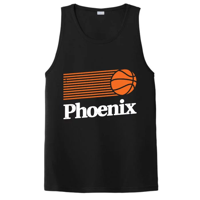 Phoenix Basketball Retro City Arizona State Bball Performance Tank