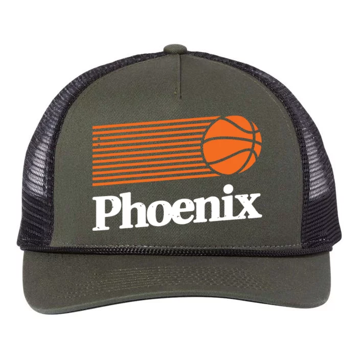 Phoenix Basketball Retro City Arizona State Bball Retro Rope Trucker Hat Cap