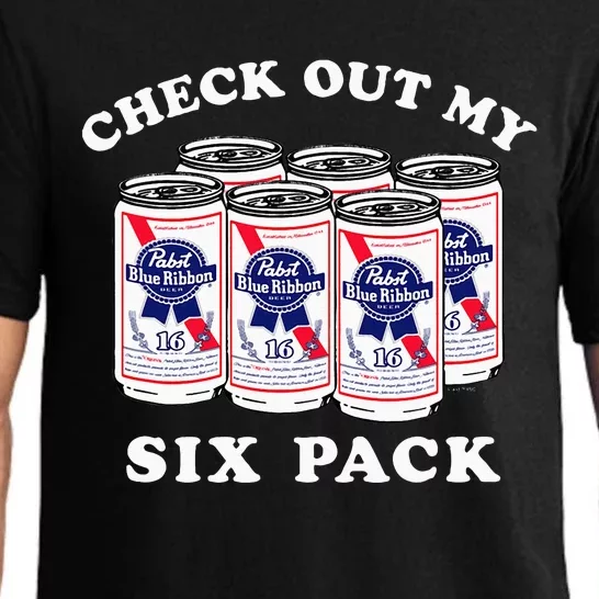 Pabst Blue Ribbon Beer Cans Check Out My Six Pack Pajama Set