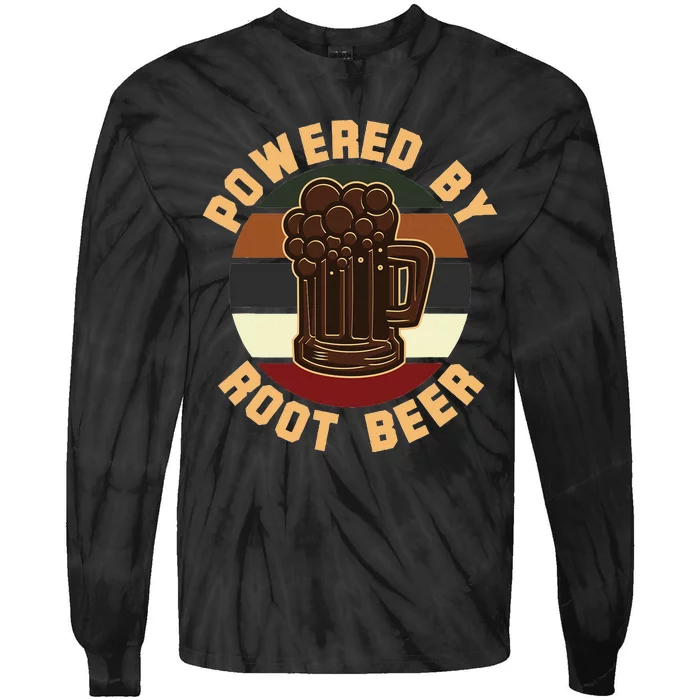 Powered By Root Beer Tie-Dye Long Sleeve Shirt