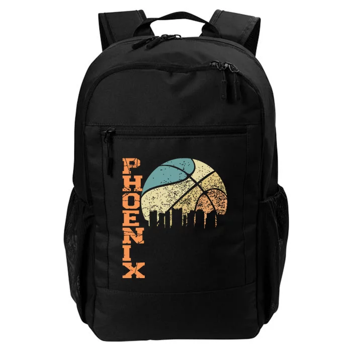 Phoenix Basketball Retro Vintage Sunset Arizona State Daily Commute Backpack