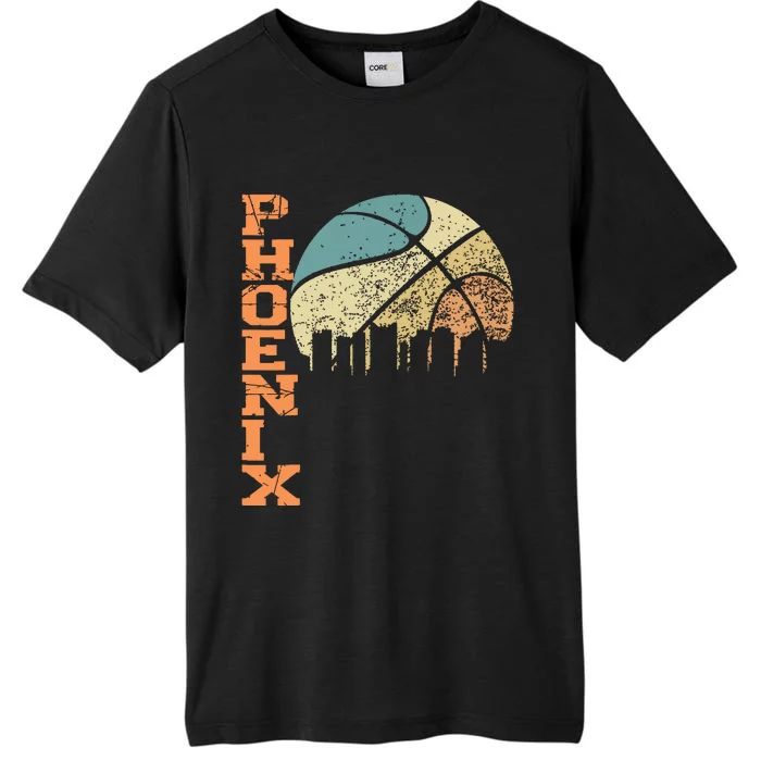 Phoenix Basketball Retro Vintage Sunset Arizona State ChromaSoft Performance T-Shirt