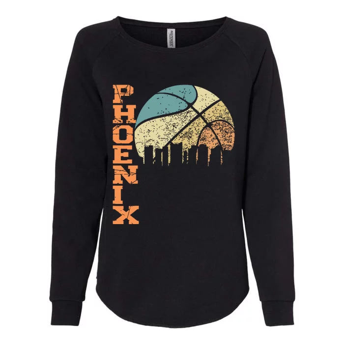 Phoenix Basketball Retro Vintage Sunset Arizona State Womens California Wash Sweatshirt