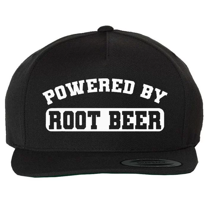 Powered By Root Beer Wool Snapback Cap