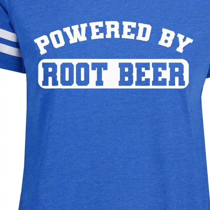 Powered By Root Beer Enza Ladies Jersey Football T-Shirt