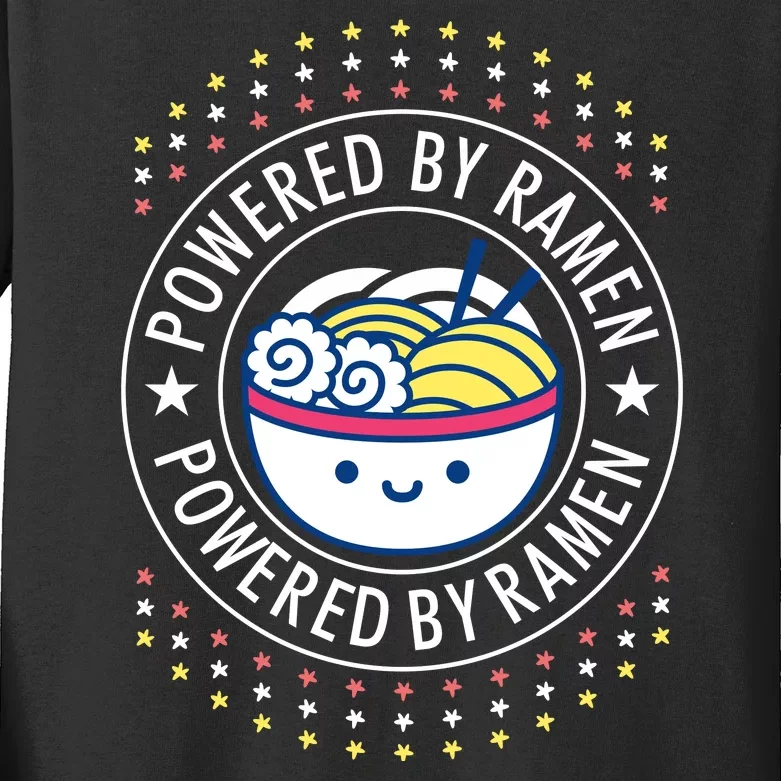 Powered By Ramen Kids Long Sleeve Shirt