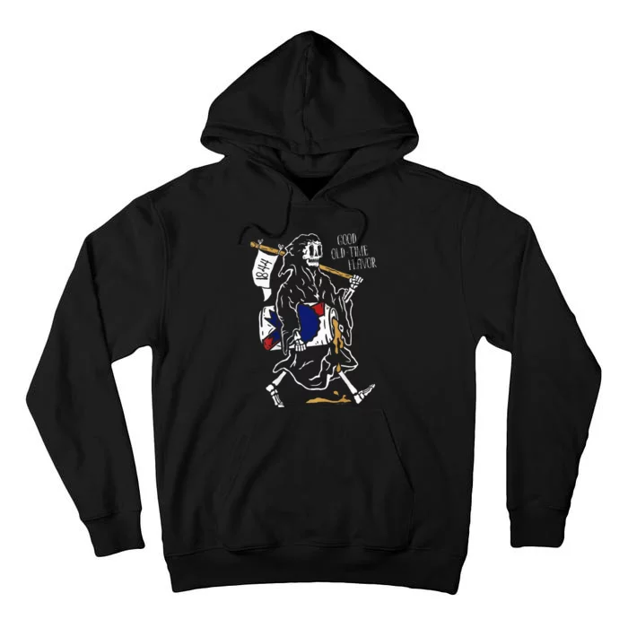 Pabst Blue Ribbon Beer Front Logo And Back Good Old Reaper Tall Hoodie