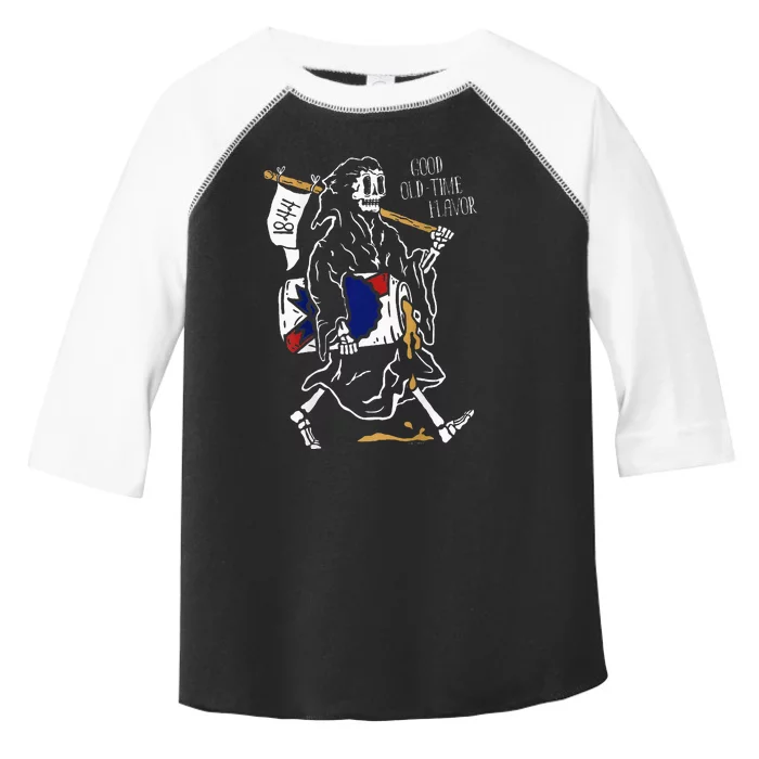 Pabst Blue Ribbon Beer Front Logo And Back Good Old Reaper Toddler Fine Jersey T-Shirt