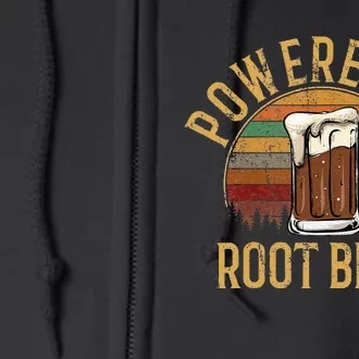 Powered By Root Beer Root Beer Full Zip Hoodie