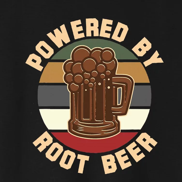 Powered By Root Beer Women's Crop Top Tee