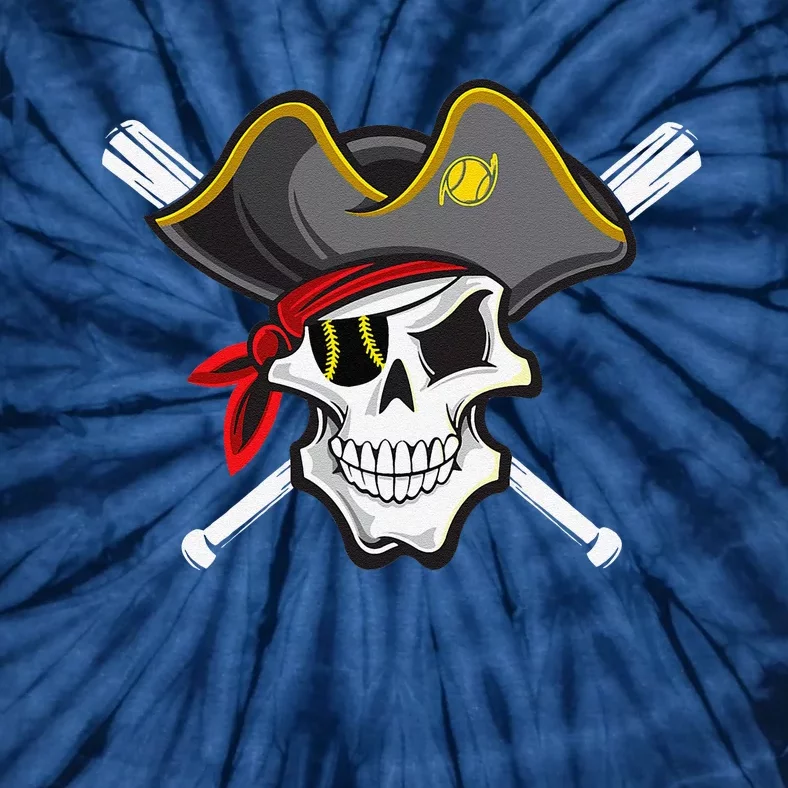 Pirate Baseball Skull Fans Of Pittsburgh Tie-Dye T-Shirt