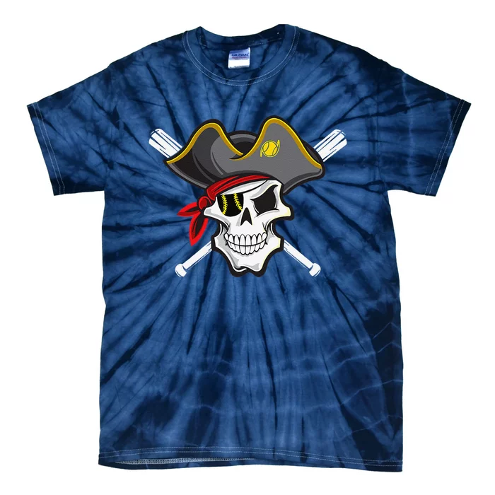 Pirate Baseball Skull Fans Of Pittsburgh Tie-Dye T-Shirt