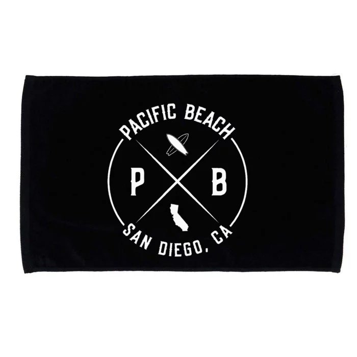 Pacific Beach San Diego California Pb San Diego Microfiber Hand Towel