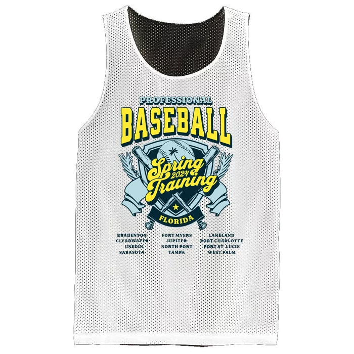 Professional Baseball Spring Training 2024 Florida Cities Mesh Reversible Basketball Jersey Tank