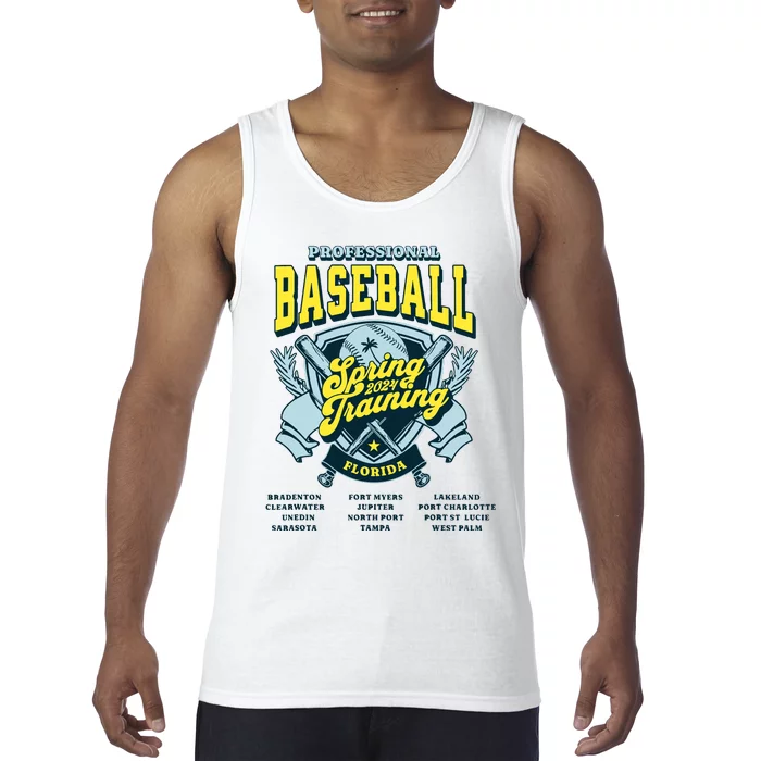 Professional Baseball Spring Training 2024 Florida Cities Tank Top