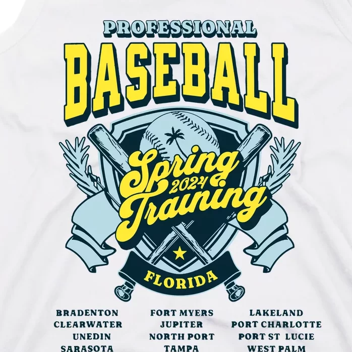 Professional Baseball Spring Training 2024 Florida Cities Tank Top