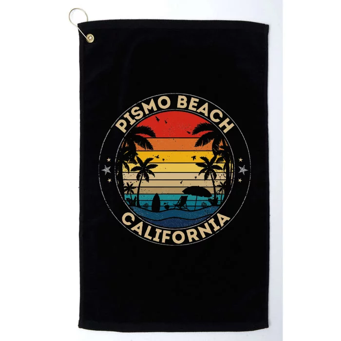 Pismo Beach Souvenir California Reminder Platinum Collection Golf Towel