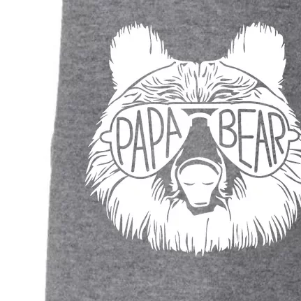 Papa Bear Sunglass Dad Fathers Day Husband Present Family Matching Doggie 3-End Fleece Hoodie