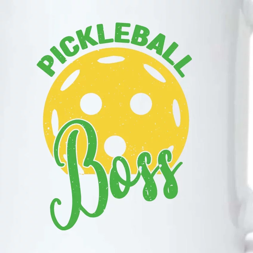 Pickleball Boss Sport Gift Black Color Changing Mug