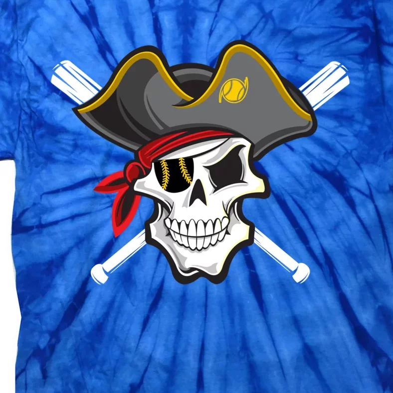 Pirate Baseball Skull Fans of Pittsburgh Gift Tie-Dye T-Shirt