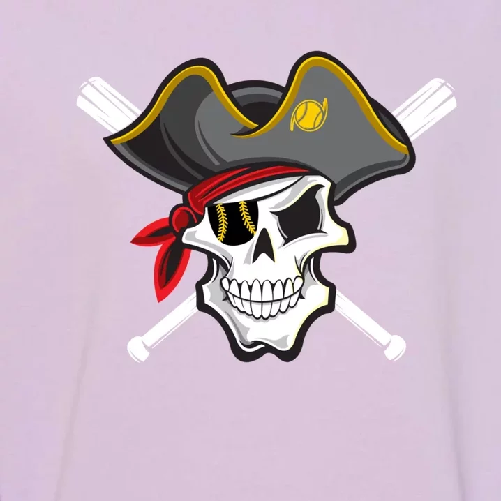 Pirate Baseball Skull Fans Of Pittsburgh Gift Garment-Dyed Sweatshirt