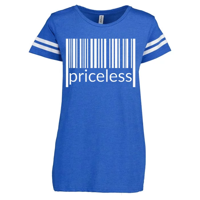 Priceless Barcode Style Enza Ladies Jersey Football T-Shirt