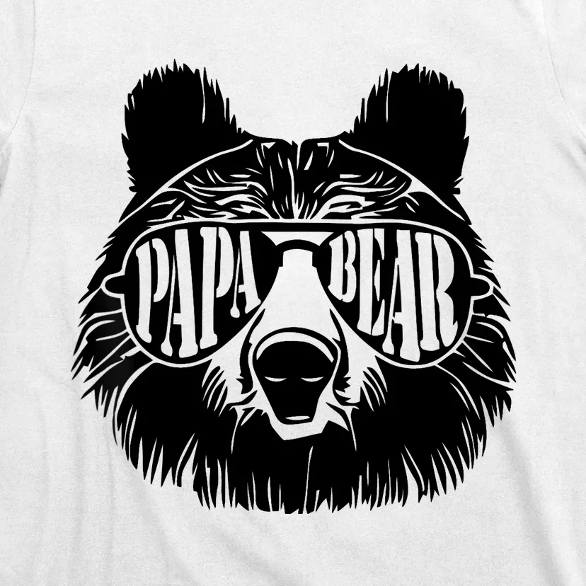 Papa Bear Sunglasses Father's Day Dad Grandpa T-Shirt