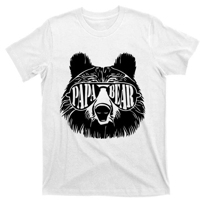 Papa Bear Sunglasses Father's Day Dad Grandpa T-Shirt