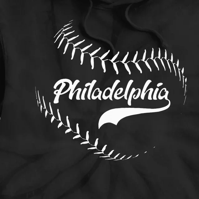 Philadelphia Baseball Swoosh Tie Dye Hoodie