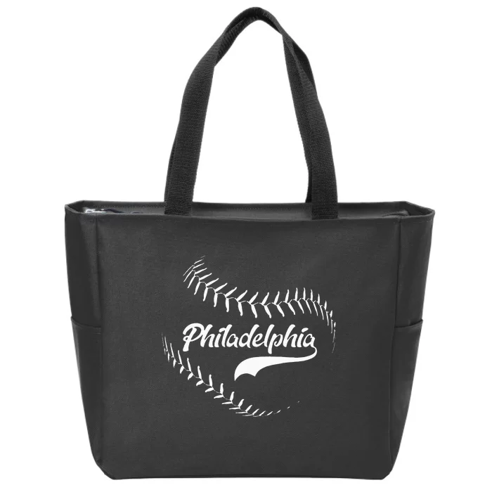 Philadelphia Baseball Swoosh Zip Tote Bag