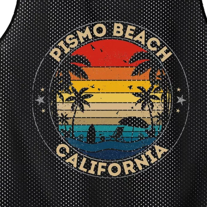 Pismo Beach Souvenir California Reminder Mesh Reversible Basketball Jersey Tank