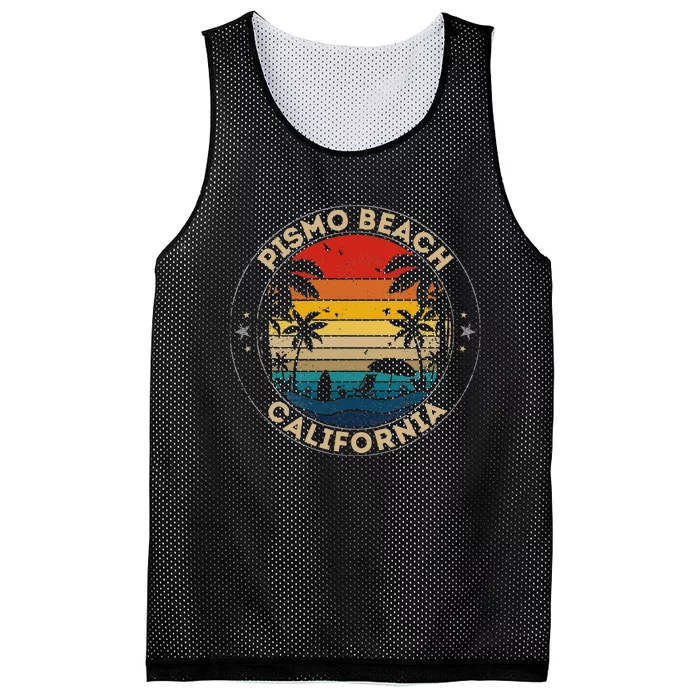 Pismo Beach Souvenir California Reminder Mesh Reversible Basketball Jersey Tank