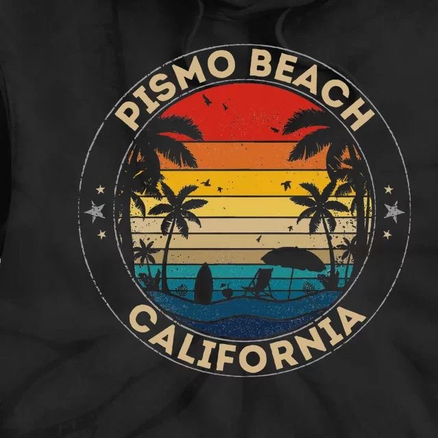 Pismo Beach Souvenir California Reminder Tie Dye Hoodie