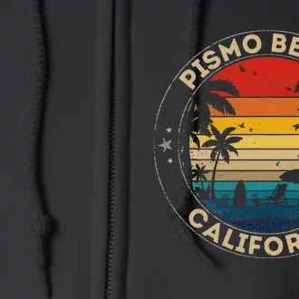 Pismo Beach Souvenir California Reminder Full Zip Hoodie