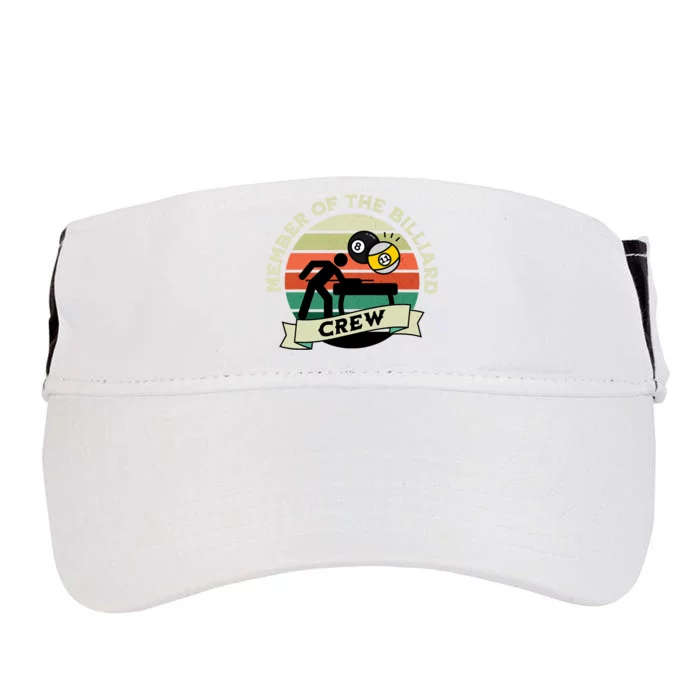 Pool Billiard Squad Team 8 Ball Pool Player Billiard Adult Drive Performance Visor