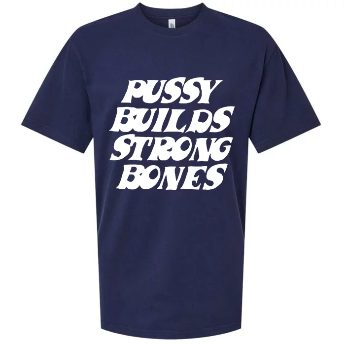 Pussy Builds Strong Bones Sueded Cloud Jersey T-Shirt