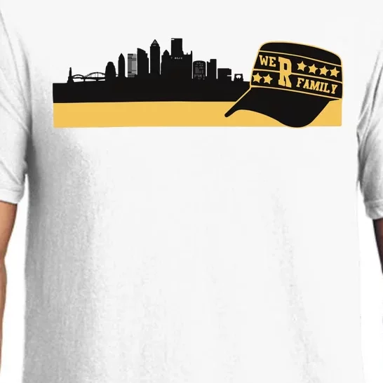 Pittsburgh Baseball Skyline We Are Family Pajama Set