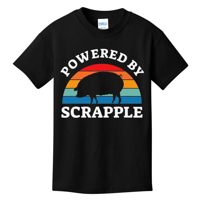 Powered By Scrapple Kids T-Shirt