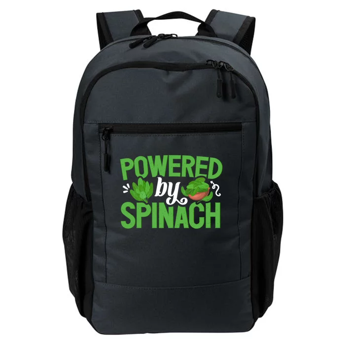 Powered By Spinach Funny Vegan Veggies Vegetable Farmer Funny Gift Daily Commute Backpack