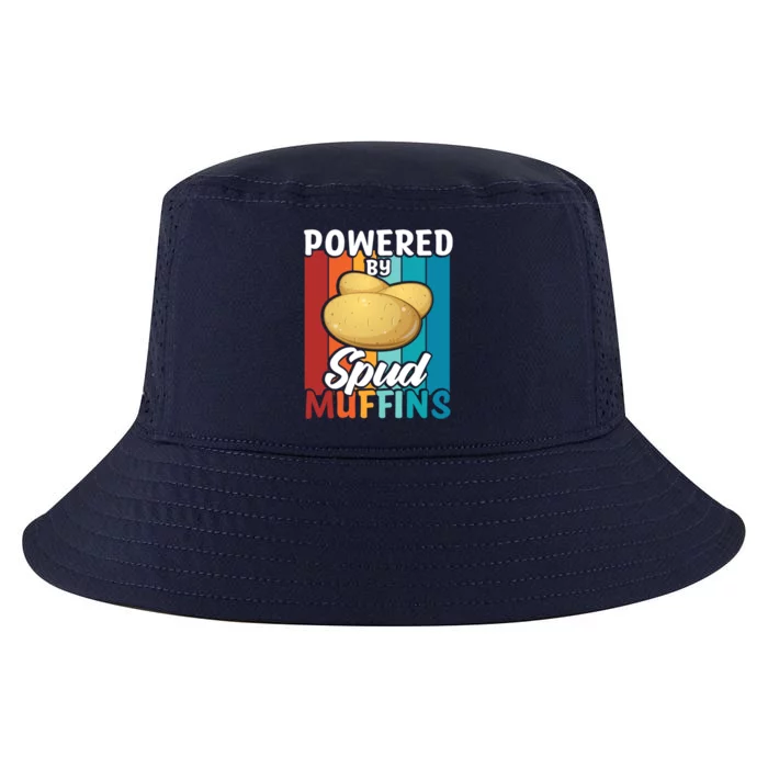 Powered By Spud Muffins Great Gift Vegan Veggie Gift Cool Comfort Performance Bucket Hat